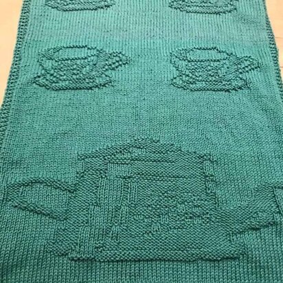 Madam blå  gæstehåndklæde- Coffepot Guest towel