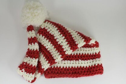 Bulky Weight Crocheted Holiday Stocking Cap
