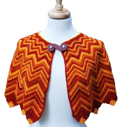 Flame-Tipped Shawl