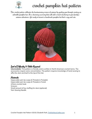 Crochet Pumpkin Hat