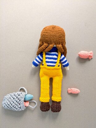Aubrey the Fisherman Doll - Toy Knitting Pattern