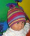 Baby  Stripe Bobble Beanie