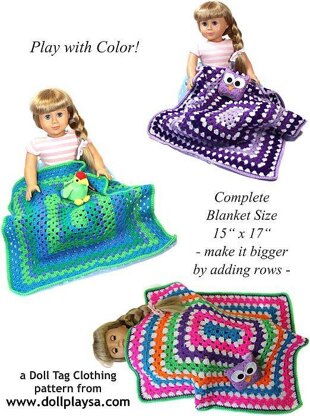 Free crochet dolls store blanket