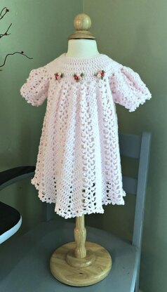 Crochet baby outlet blessing dress pattern