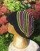 Silk Stripey Peak Slouch Hat