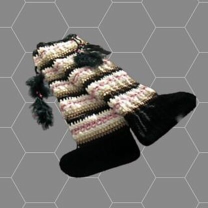 Feathered Knee High Slippers