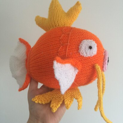 Magikarp pokemon fish toy - knitting pattern