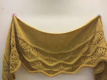 Honey and Lavender Shawl (DK weight)