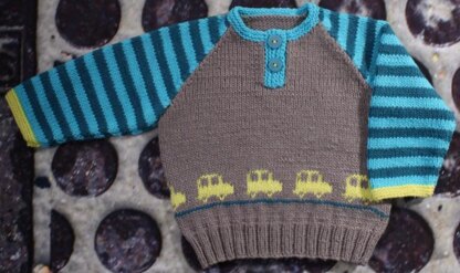 Jamie Jumper with Cars * Sizes 0 months to 4 years