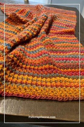 Modern Colorful Baby Blanket Crochet Pattern