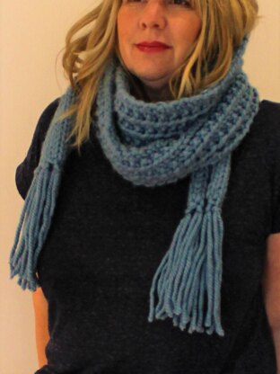 Winter Blues Scarf