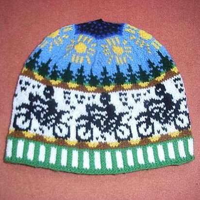 Motocross beanie - knitting pattern