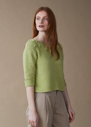 Chelsea Sweater - Knitting Pattern For Women in Debbie Bliss Cotton DK