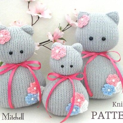 Knitted Toys Cats Family