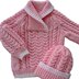 Baby to Toddler Cable Sweater & Hat