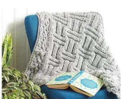 Chunky Basket Stitch Throw