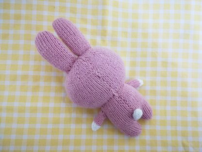 Original Knitting Patterns -Knit a hare COOKY toy, 8 inches tall based on BT21