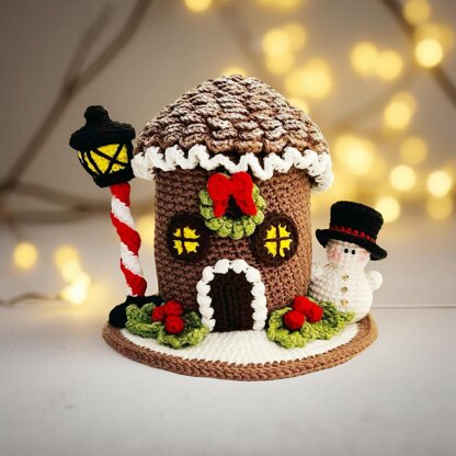 Crochet fairy house, amigurumi doll house, Christmas house