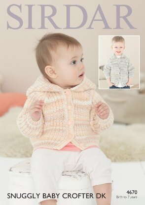 Jackets in Sirdar Snuggly Baby Crofter DK - 4670- Downloadable PDF