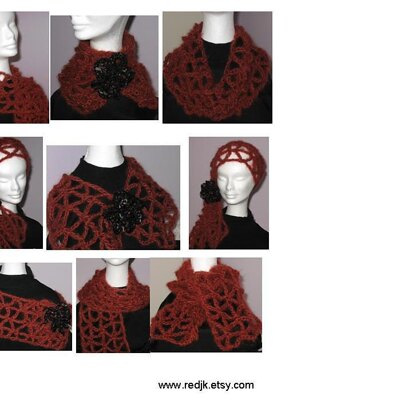 Elegant Spin Net Scarf