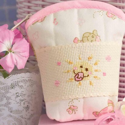 Friends Are Forever  - Cute Pink Bee Dummy Pouch in Anchor - Downloadable PDF