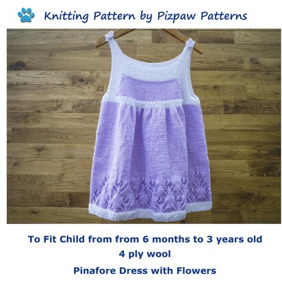 Pinafore Dress Knitting Pattern  (no 135)