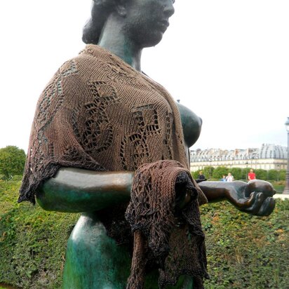 Cuerda Seca shawl - knitting pattern