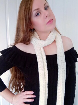 Crochet Snow Princess Scarf Pattern