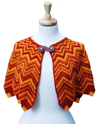 Flame-Tipped Shawl