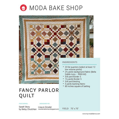 Moda Fabrics Fancy Parlor Quilt - Downloadable PDF