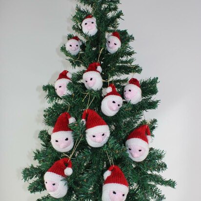 Santa Head Christmas Tree Baubles