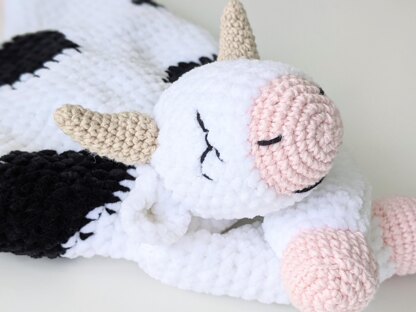 Crochet cow online lovey