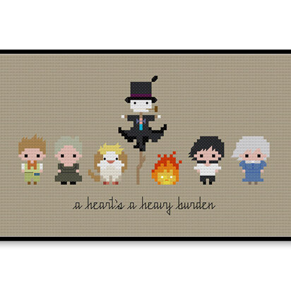 Howl's Moving Castle Bite Size - PDF Cross Stitch Pattern