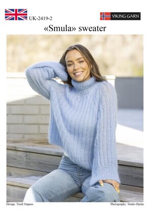 Smula Sweater in Viking of Norway Kid Silk - Downloadable PDF