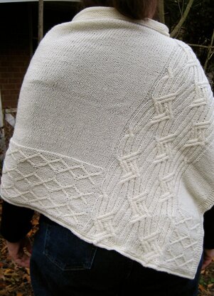 Adare Cabled Poncho