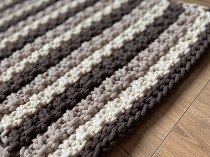 Hurdle Stitch Bath Mat