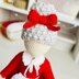 Crochet doll clothes, pattern, doll clothes, amigurumi doll outfit, Santa and Mrs Claus outfits