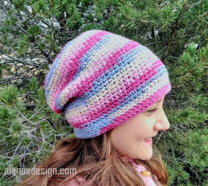 Variegated Slouchy Hat