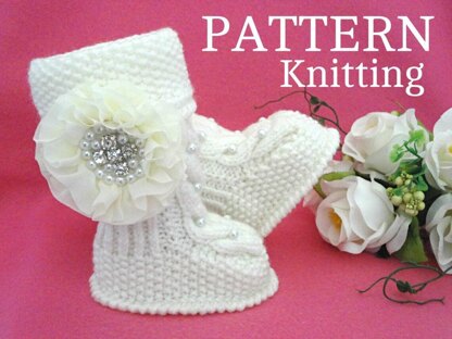 Knitting Pattern Baby Booties Baby Uggs Adam