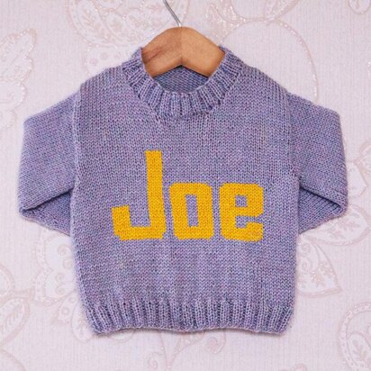 Intarsia - Joe Moniker Chart - Childrens Sweater