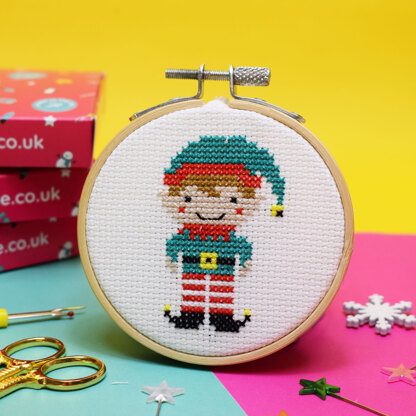 The Make Arcade Elf Cross Stitch Kit