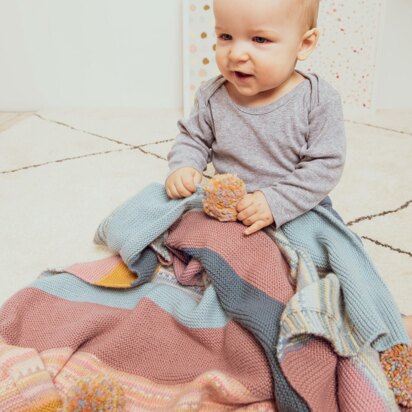 Blanket in Rico Baby Dream DK Uni - 981 - Downloadable PDF