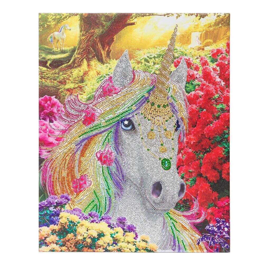 DIY Horse Diamond Painting Red And White Design Embroidery House Wall  Decoration