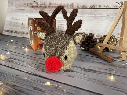 Rudolph Inspired Chocolate Orange Cover Knitting Pattern