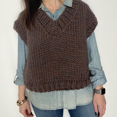 V Neck Oversized Vest