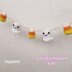 Ghost and Candy Corn garland crochet pattern, Halloween crochet decoration pattern, Spooky season decor, Nursery garland handmade cute ghost