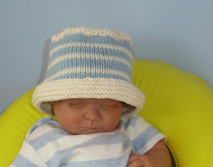 Baby and Child Simple Stripe Bucket Hat