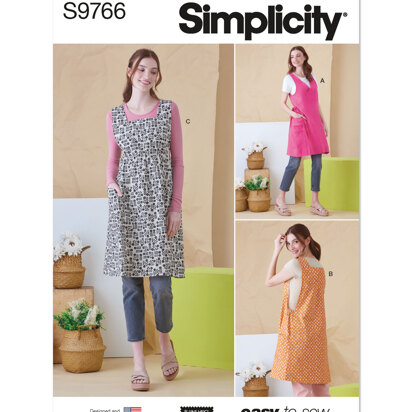 Simplicity Misses' Tabard Aprons by Elaine Heigl Designs S9766 - Sewing Pattern