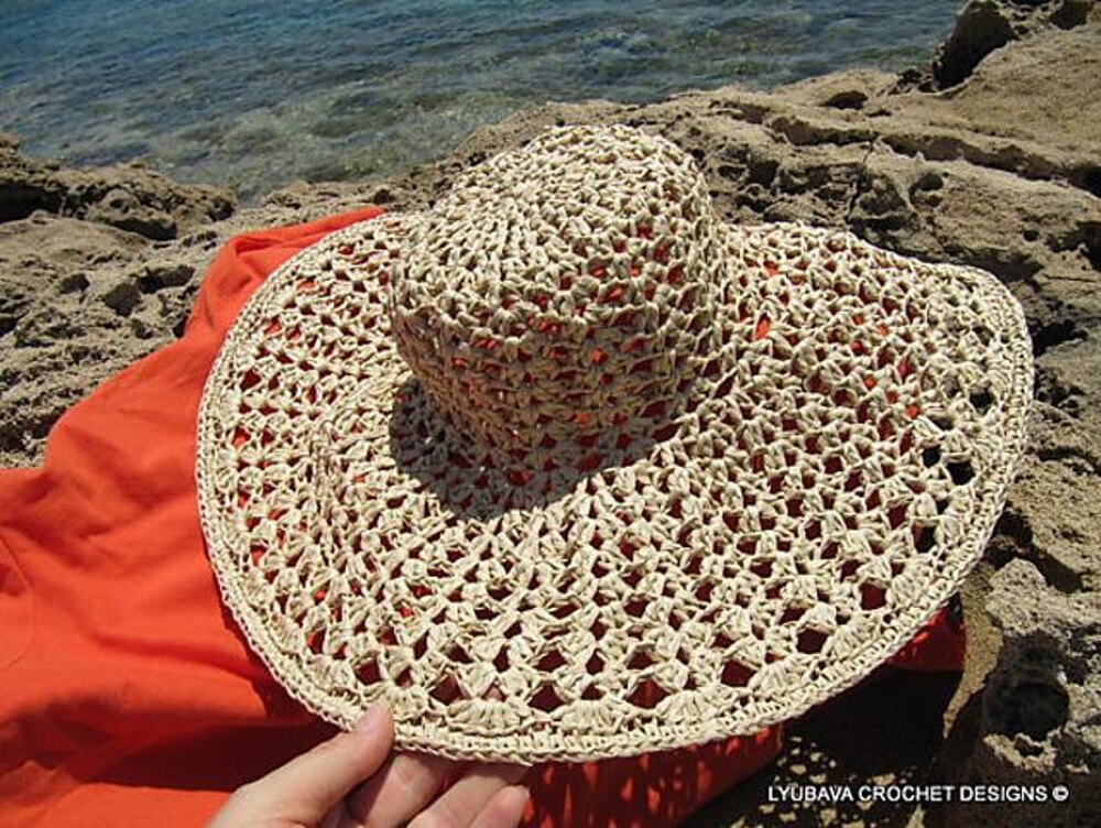 Crochet beach hat online