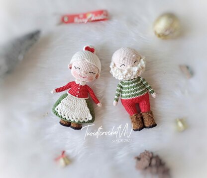 Santa Claus and Mrs Claus